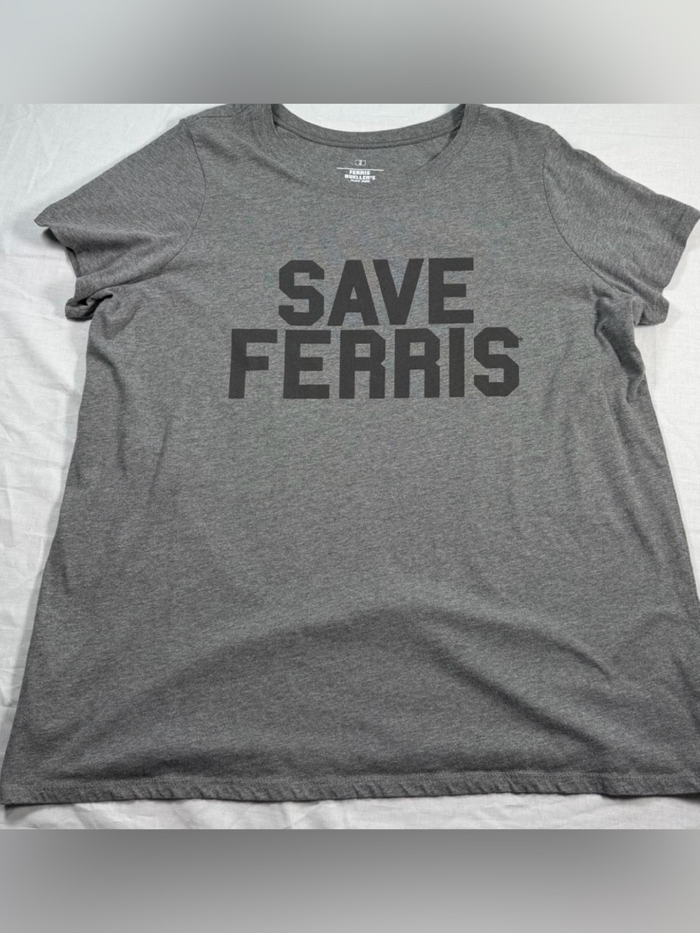 torrid Grey Short Sleeve Tee with SAVE FERRIS Graphic